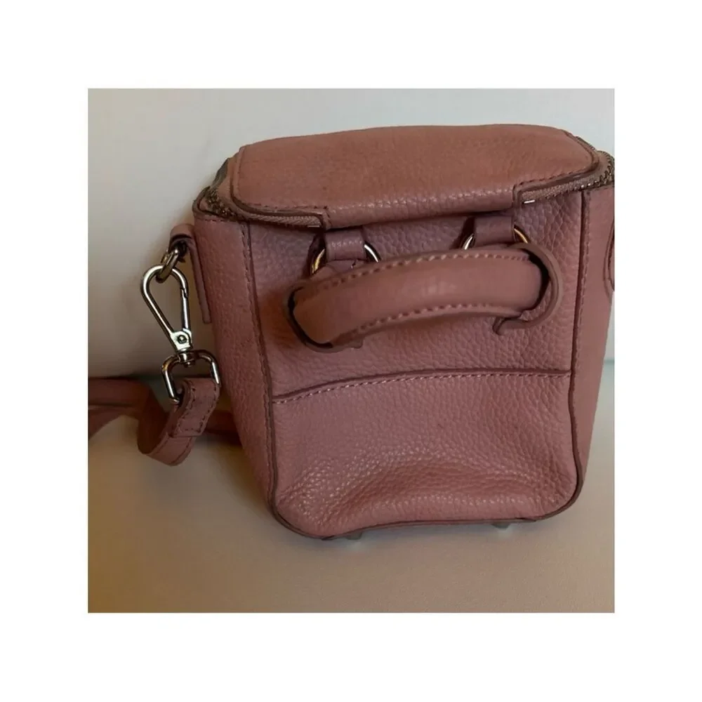 Brandon Blackwood Leather Portmore Crossbody in Blush